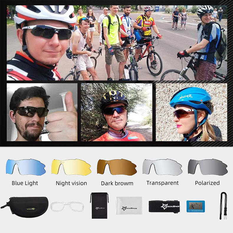 Rockbros Sunglasses Uv Protection Cycling Glasses 